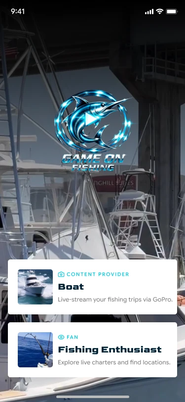 Game On Fishing live screen